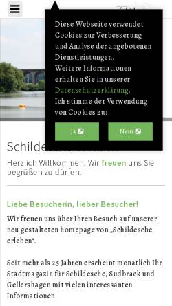 Vorschau der mobilen Webseite www.schildesche-erleben.de, Schildesche erleben