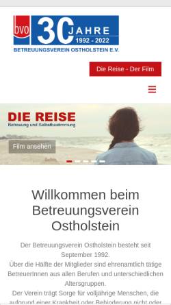 Vorschau der mobilen Webseite www.betreuungsverein-oh.de, Betreuungsverein Ostholstein e.V.