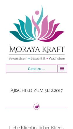 Vorschau der mobilen Webseite moraya-massage.de, Moraya Massage