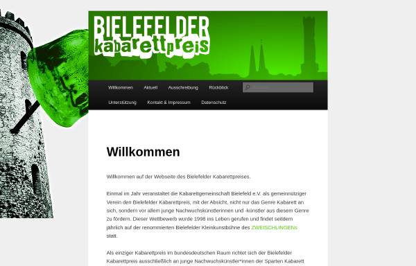 Vorschau von www.kabarett-bielefeld.de, Kabarettgemeinschaft Bielefeld e.V.