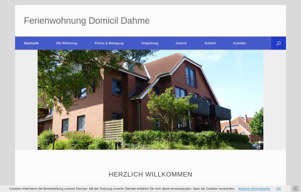 Vorschau von www.ferienwohnung-dahme.net, Domicil Dahme
