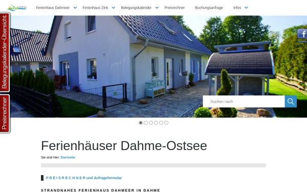 Vorschau von www.fh-dahme.de, Ferienhaus in Dahme Ostsee