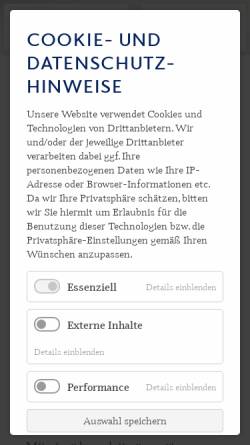Vorschau der mobilen Webseite eutiner-festspiele.de, Eutiner Festspiele