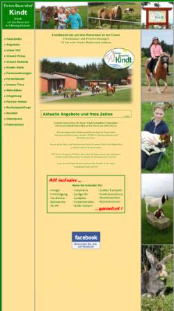 Vorschau der mobilen Webseite www.eich-hof.de, Ferien-Bauernhof Kindt