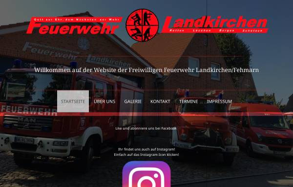 Vorschau von www.feuerwehr-landkirchen.de, Feuerwehr Landkirchen