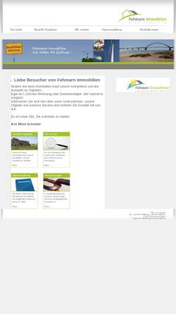 Vorschau der mobilen Webseite www.fehmarn-immobilien.de, Fehmarn Immobilien, Milva Schröder KG