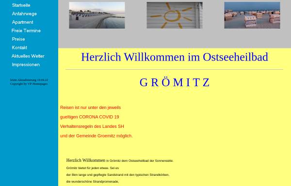 Vorschau von www.ostsee-fewo-groemitz.de, Ferienhaus Residenz Villa am Meer, Jutta Ziegler