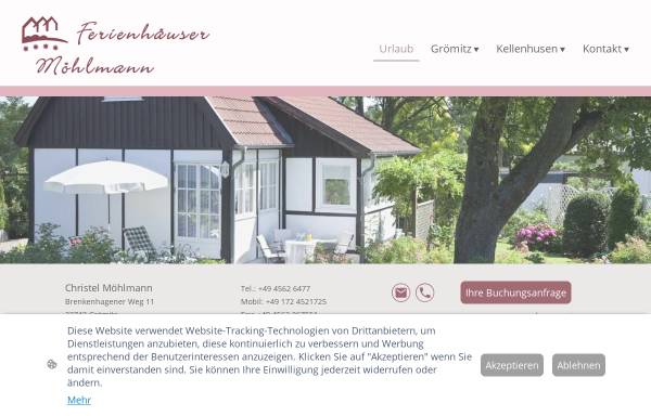 Vorschau von www.ferienhaeuser-moehlmann.de, Ferienhäuser Möhlmann