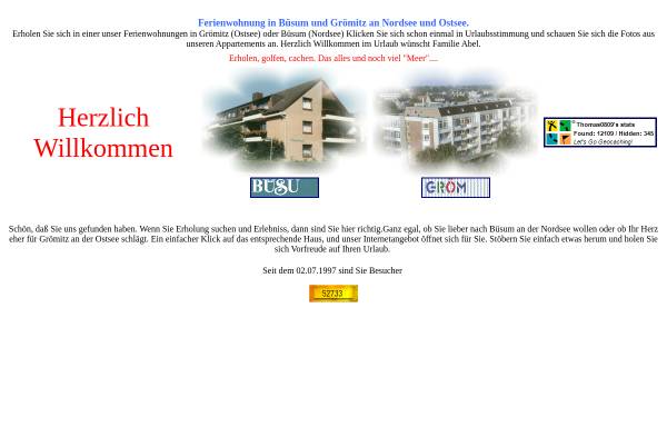 Vorschau von www.groemitzerferien.de, Ferienwohnung Nicola und Thomas Abel