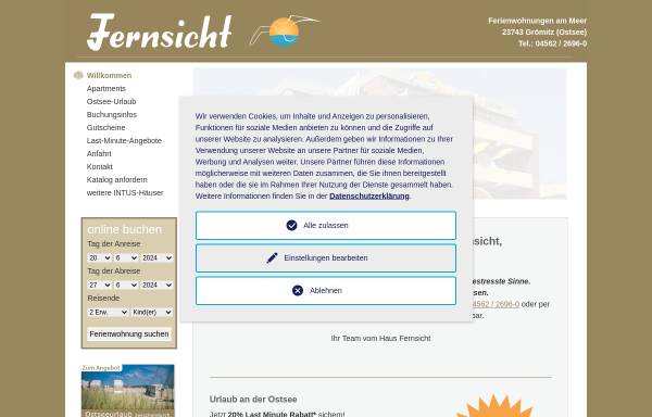 Vorschau von www.haus-fernsicht.de, Haus Fernsicht