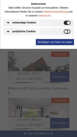 Vorschau der mobilen Webseite schulze-immobilien.de, Schulze Immobilien