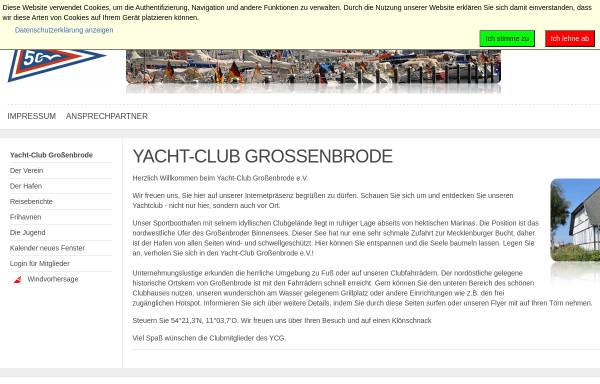 Vorschau von www.ycg-grossenbrode.de, Yacht Club Großenbrode e.V.