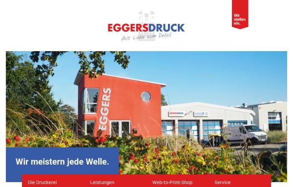 Vorschau von www.eggers-druck.de, Eggers Druckerei & Verlag GmbH