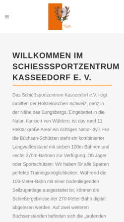 Vorschau der mobilen Webseite www.ssz-kasseedorf.de, SSZ Kasseedorf