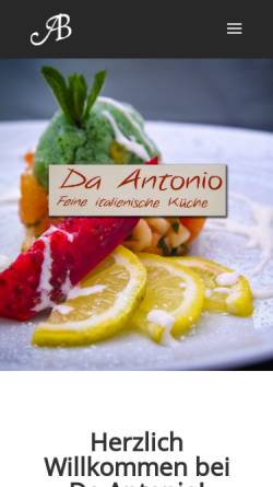 Vorschau der mobilen Webseite www.ristorante-da-antonio.de, Da Antonio
