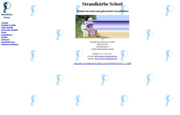 Vorschau von www.strandkorb-scheel.de, Strandkörbe Scheel