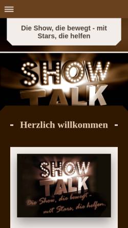 Vorschau der mobilen Webseite www.showtalk.net, Show Talk