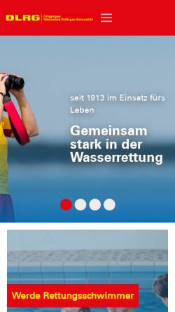 Vorschau der mobilen Webseite hrs.dlrg.de, DLRG Halstenbek-Rellingen-Schenefeld e.V.