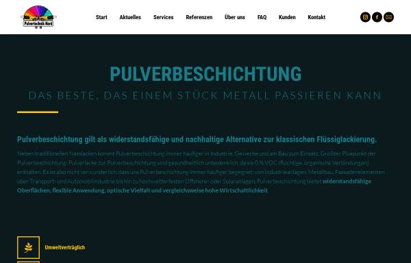 Vorschau von www.pulvertechnik-nord.de, Pulvertechnik Nord GmbH