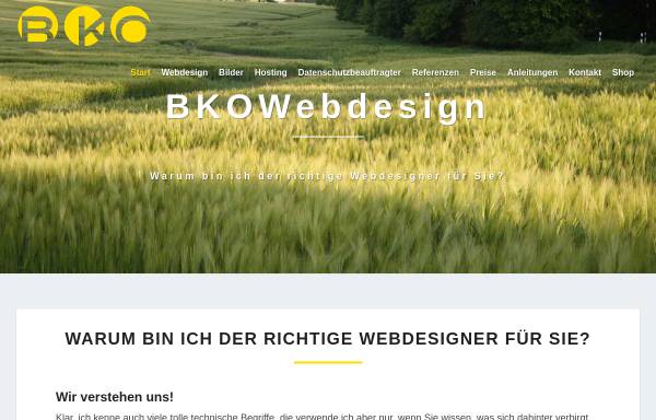 Vorschau von www.bkowebdesign.de, BKO Webdesign