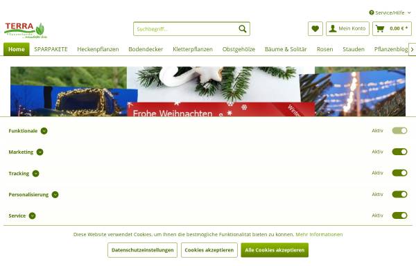 Vorschau von www.terra-pflanzenhandel.de, Terra - Ramcke Pflanzenhandel