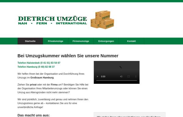 Vorschau von www.dietrich-umzuege.com, Dietrich Umzüge