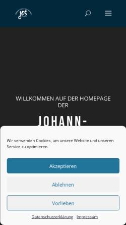Vorschau der mobilen Webseite jcs-thesdorf.de, Johann Comenius Schule Thesdorf