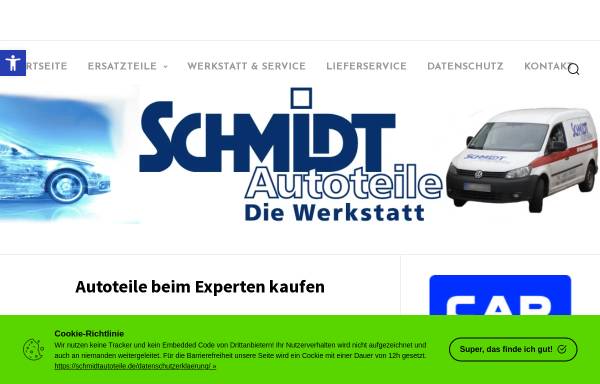 Vorschau von schmidtautoteile.de, Schmidt Autoteile GmbH