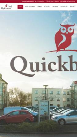 Vorschau der mobilen Webseite www.hotel-quickborn.com, Hotel Quickborn