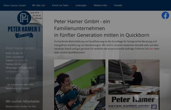 Vorschau von www.peter-hamer.de, Peter Hamer GmbH