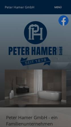 Vorschau der mobilen Webseite www.peter-hamer.de, Peter Hamer GmbH