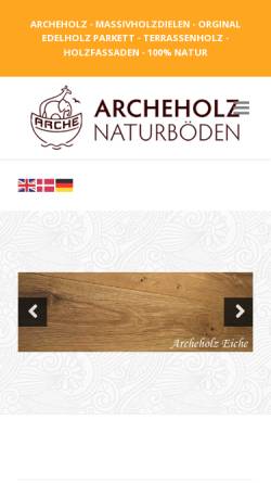 Vorschau der mobilen Webseite www.massivholzdielen.de, Archeholz Tschechne GbR