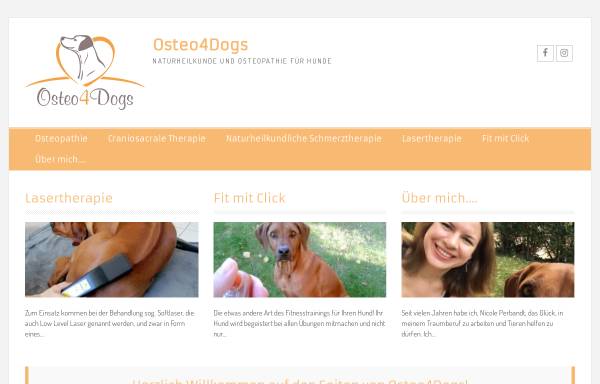Vorschau von osteo4dogs.de, Osteo4Dogs, Nicole Perbrand
