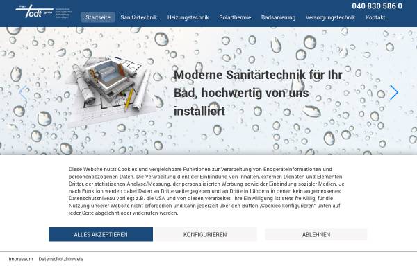 Vorschau von www.sanitaertechnik-todt.de, Ingo Todt GmbH