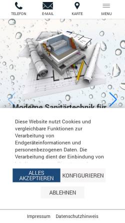 Vorschau der mobilen Webseite www.sanitaertechnik-todt.de, Ingo Todt GmbH