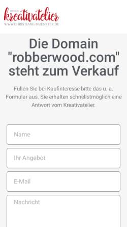 Vorschau der mobilen Webseite robberwood.com, Robberwood Design