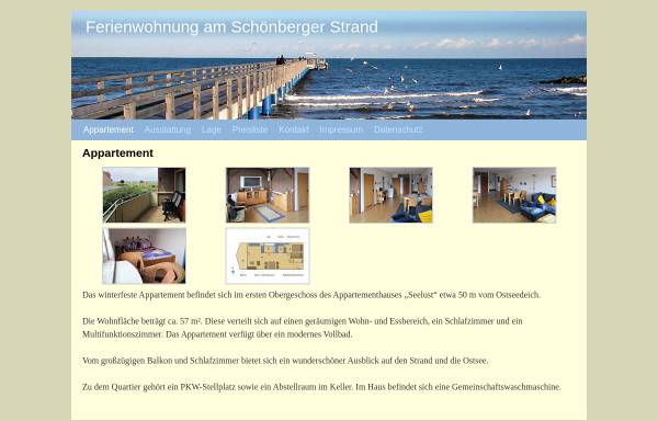 Vorschau von www.schoenberg-ostsee.info, Ferienwohnung Jürgen Mrozek