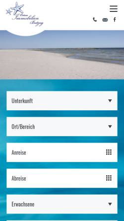 Vorschau der mobilen Webseite www.schoenberger-strand.com, Ferienhausvermietung Butzug