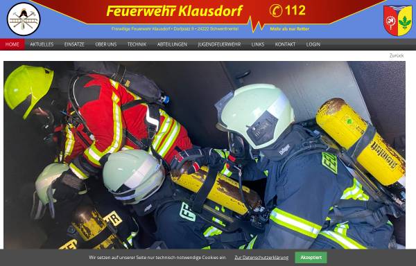 Vorschau von www.feuerwehr-klausdorf.de, Freiwillige Feuerwehr Klausdorf