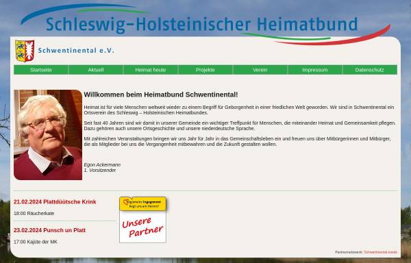 Vorschau von www.shhb-schwentinental.de, Schleswig-Holsteinischer Heimatbund Schwentinental e.V.