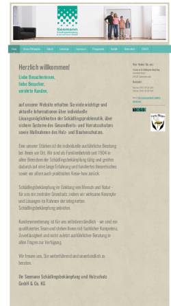 Vorschau der mobilen Webseite www.seemann-gmbh.de, Seemann Schädlingsbekämpfung und Holzschutz GmbH