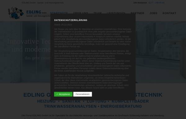 Vorschau von edling-sanitaer-heizung.de, Edling GmbH