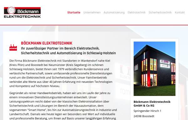 Vorschau von www.boeckmann-elektro.de, Böckmann Elektrotechnik GmbH & Co. KG