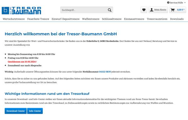 Vorschau von www.tresor-baumann.de, Tresor-Baumann GmbH