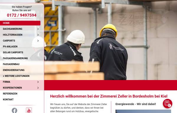 Vorschau von www.zimmerei-zeller.info, Zimmerei Zeller GmbH
