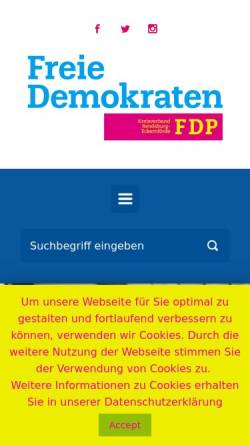 Vorschau der mobilen Webseite fdprendsburgeckernfoerde.de, FDP Eckernförde