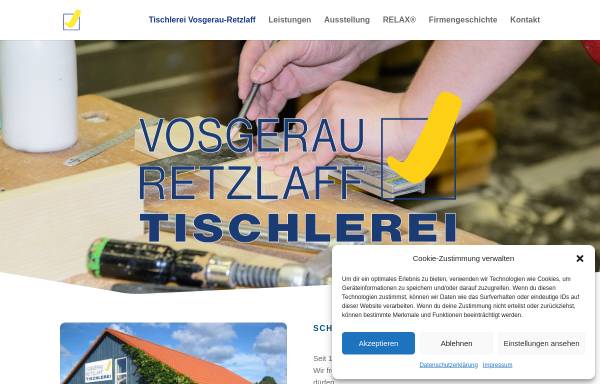 Vorschau von www.vosgerau-retzlaff.de, Tischlerei Vosgerau + Retzlaff