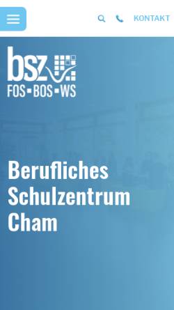 Vorschau der mobilen Webseite www.fos-cham.de, Fachoberschule Cham