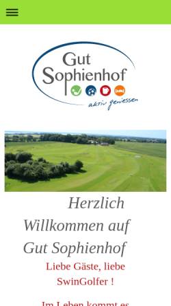 Vorschau der mobilen Webseite www.gutsophienhof.de, Gut Sophienhof