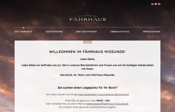 Vorschau von www.faehrhaus-missunde.de, Fährhaus Missunde